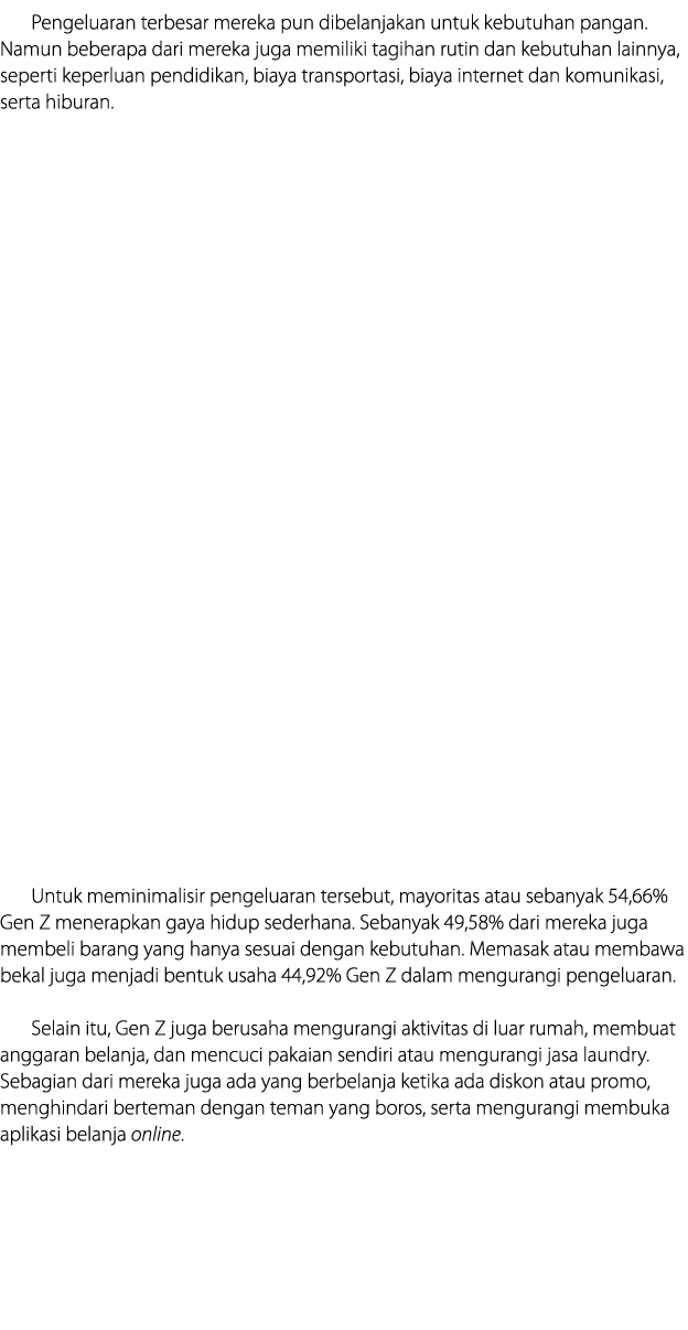 Pengeluaran terbesar mereka pun dibelanjakan untuk kebutuhan pangan. Namun beberapa dari mereka juga memiliki tagihan...